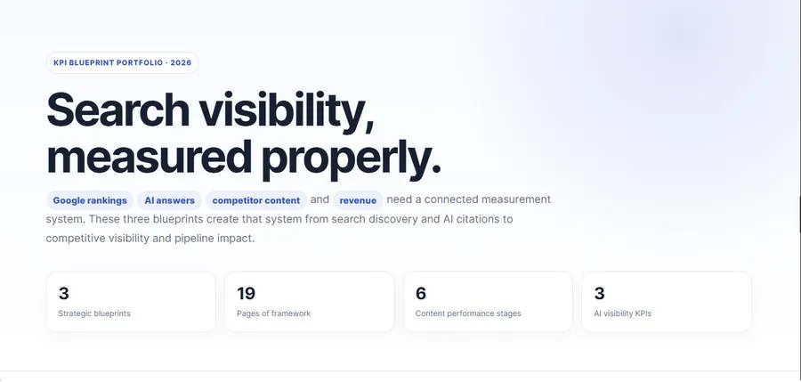 KPI Blueprints: Search visibility, measured properly